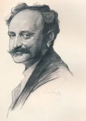 Skizzenporträt von Dr. Jules De Wlassics, ungarischer Bildungsminister, um 1901