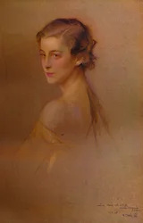 Studienporträt Ihrer Königlichen Hoheit der Herzogin von Kent, 1934-1935