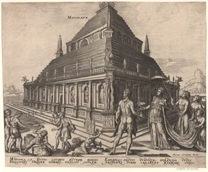 Das Mausoleum von Halikarnassos aus der Serie Die achte Wunder der Welt nach Maarten van Heemskerck, 1572