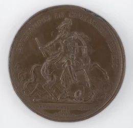 Bronzemedaille zur Erinnerung an den Tod von Friedrich, Herzog von Schomberg