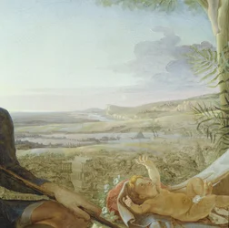 Christuskind und Landschaft aus Rast auf der Flucht nach Ägypten, 1805-06 (Detail)