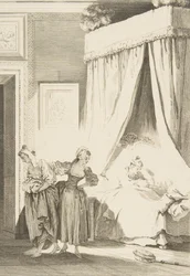 La Gageure des trois Commeres: La Servante, aus Contes et nouvelles en vers