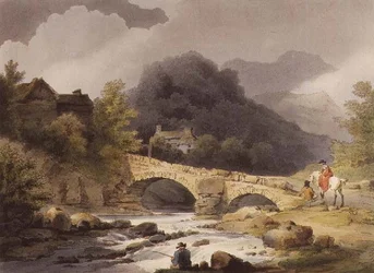 Brathay Bridge, veröffentlicht von R. Bowyer in 