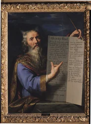 Moses mit den Gesetzestafeln
