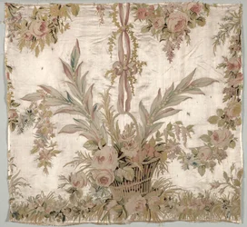 Bettdeckenfragment, ca. 1760-1770