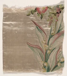 Bettdeckenfragment, ca. 1760-1770