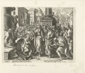 Paulus heilt einen Lahmen in Lystra (Handlungen der Apostel, Acta Apostolorum)