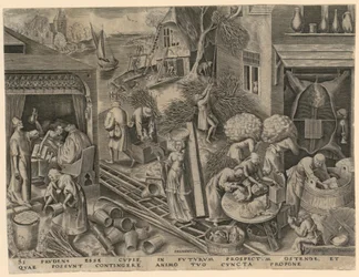 Klugheit (Prudentia), Blatt 5 der Folge „Die sieben Tugenden“
