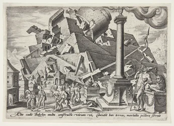 Die Zerstörung des Turms von Babel und die Zerstreuung der Völker
