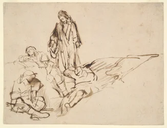 Studie von Christus und den schlafenden Aposteln