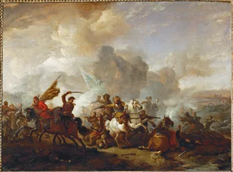 Scharmützel von Reitern zwischen Orientalen und Imperialen