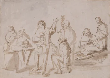 Bauern in einer Taverne, ca. 1662