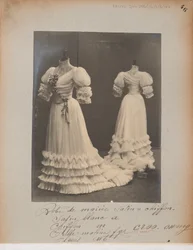 Albumseite: House of Worth, Hochzeitskleid