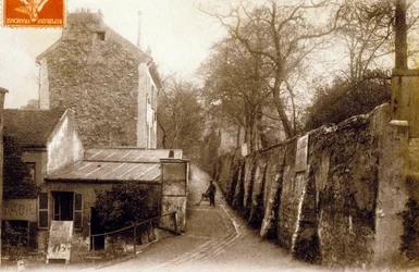 Rue Saint-Vincent, Montmartre, Paris, um 1900