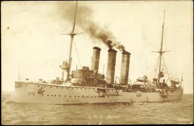 Foto Kriegsschiffe Deutschland, S. M. S. Berlin
