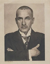 Porträt von Frank Wedekind (s/w Foto)