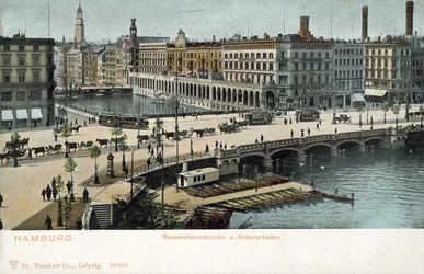 Reesendammbrücke, Alsterfluss, Hamburg