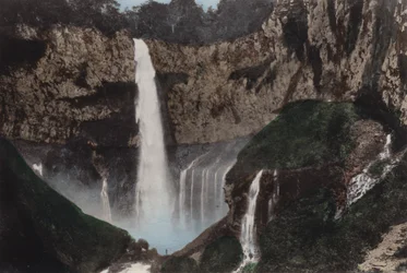 Japan, ca. 1912: Kegon-Fall, Nikko