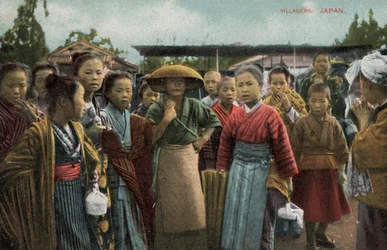 Dorfbewohner in Japan