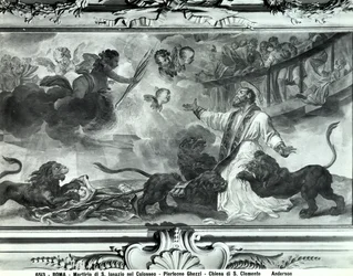 Das Martyrium des heiligen Ignatius von Antiochien im Kolosseum