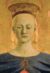 Heilige Maria "della Misericordia", Mittelstück des Polyptychons für die "Confratelli della Misericordia"