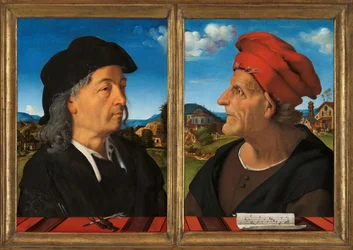 Porträts von Giuliano und Francesco Giamberti da Sangallo, 1482-1485