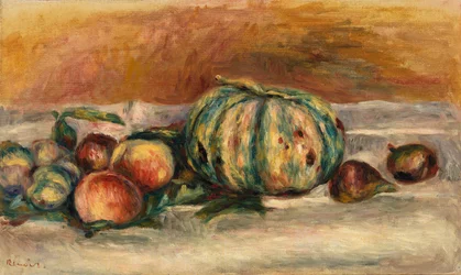 Stillleben mit Melone