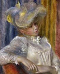 Frau mit Hut