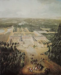 Louis XV als Kind beim Reiten in der Nähe des Schlosses Grand Trianon