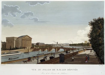Ansicht des Palais de M. les députés - Paris von Courvoisier