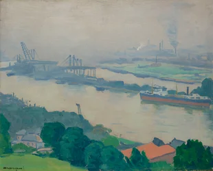 Die Seine bei Croisset in der Nähe von Rouen, 1927