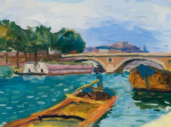 Paris, Pont sur la Seine, ca. 1898-1904