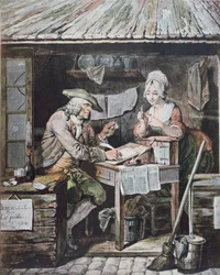 Der öffentliche Schreiber (Farbstich)