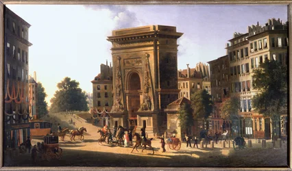 Der Boulevard du Temple und das Porte Saint Denis, Paris