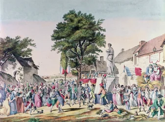 Dorffest zu Ehren des Alters zur Zeit der Französischen Revolution, 1795