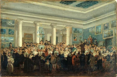 Öffentlicher Verkauf von Gemälden, ca. 1785
