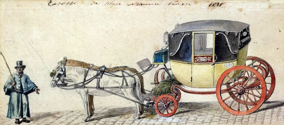 Pferd und Kutsche, 1825