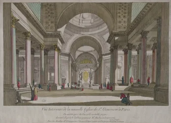 Ansicht des Inneren des Pantheon in Paris