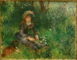 Aline Charigot mit Hund