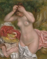 Badende, die ihr Haar richtet, 1893