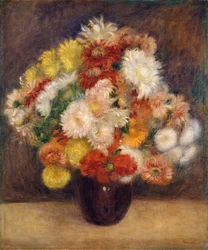 Blumenstrauß aus Chrysanthemen, 1881