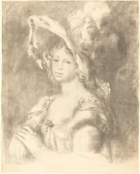 Büste einer jungen Frau Jeune femme en buste, 1892