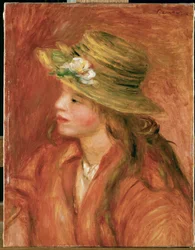 Mädchen mit Strohhut