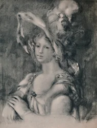 Halbporträt von Dieterle, ca. 1899, 1946