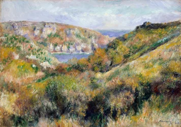 Hügel um die Bucht von Moulin Huet, Guernsey, 1883