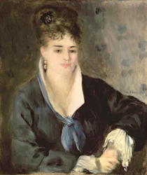 Dame in Schwarz, ca. 1876