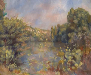 Landschaft am See, ca. 1889