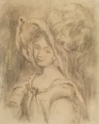 Mme Dieterle mit Hut, ca. 1896