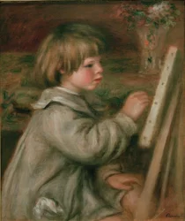 Porträt von Claude Renoir beim Malen