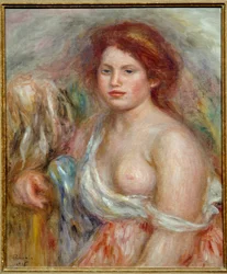 Porträt des Modells in Büste, Gemälde von Pierre Auguste Renoir